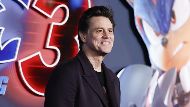 Jim Carrey attends the Sonic The Hedgehog 3 UK Premiere in Leicester Square on December 10 in London. Picture: John Phillips/Getty Images for Paramount Pictures