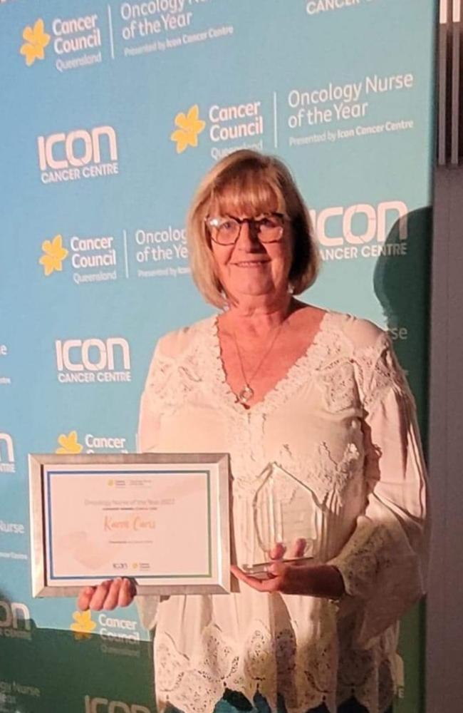 Mackay Oncology Nurse Karen Caris Receives Clinical Care Award The Courier Mail