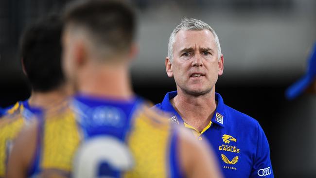 Adam Simpson says soft cap cups have impacted the club’s ability to take risk-takers in the draft. Picture: Daniel Carson/AFL Photos