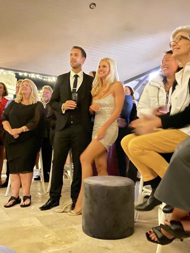 Sophie Monk’s engagement party with Joshua Gross. Picture: Instagram