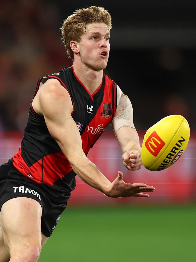 First-year Essendon Ben Hobbs has also impressed in 2022. Picture: Graham Denholm/AFL Photos