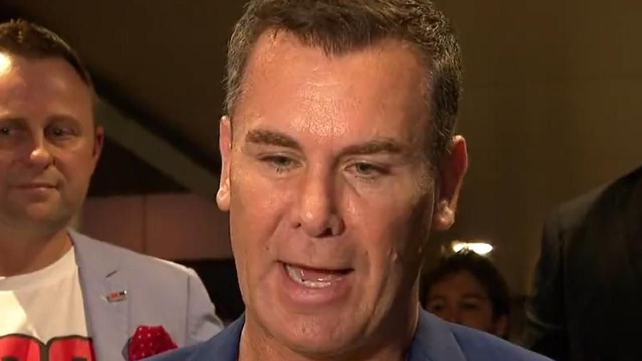 Wayne Carey breaks his silence on his Perth Casino incident outside Wagga Wagga RSL. Picture: Nine News