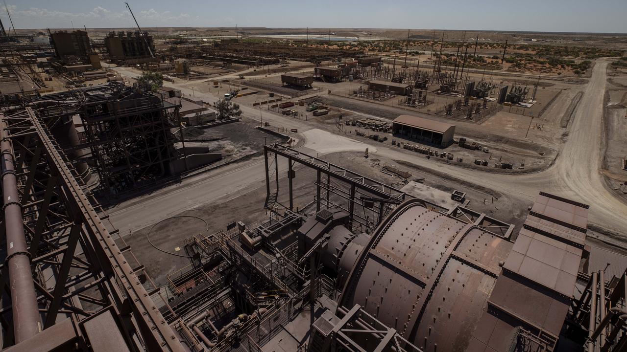 The view from the mill at BHP’s Olympic Dam. Picture: Brett Hartwig