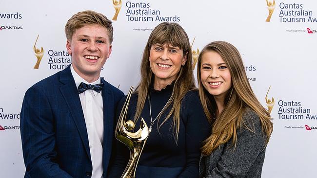 At the Australian Tourism Awards in Tasmania with her brother Robert and mum Terri in March this year. (Photo by: Alastair Bett)