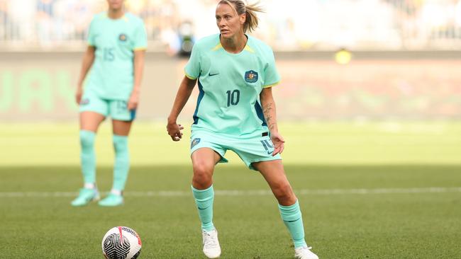 Emily van Egmond in action for the Matildas. Picture: Getty Images