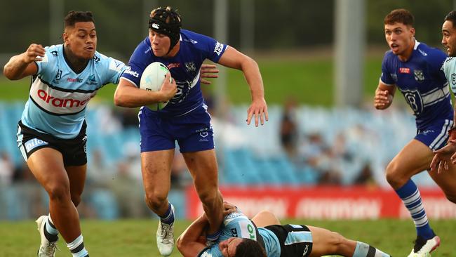 Matt Burton has the big job of trying to spark the Bulldogs’ attack. Picture: Mark Metcalfe/Getty Images