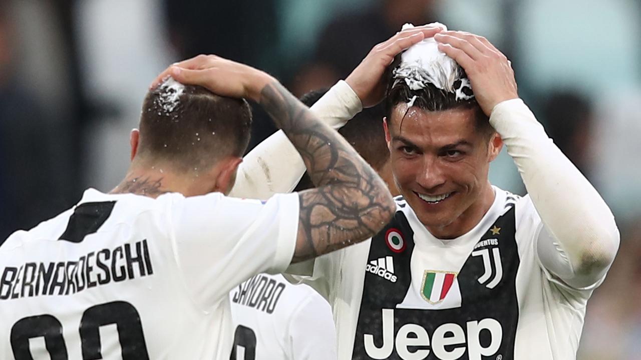 Cristiano Ronaldo helped Juve win an eighth successive Serie A title