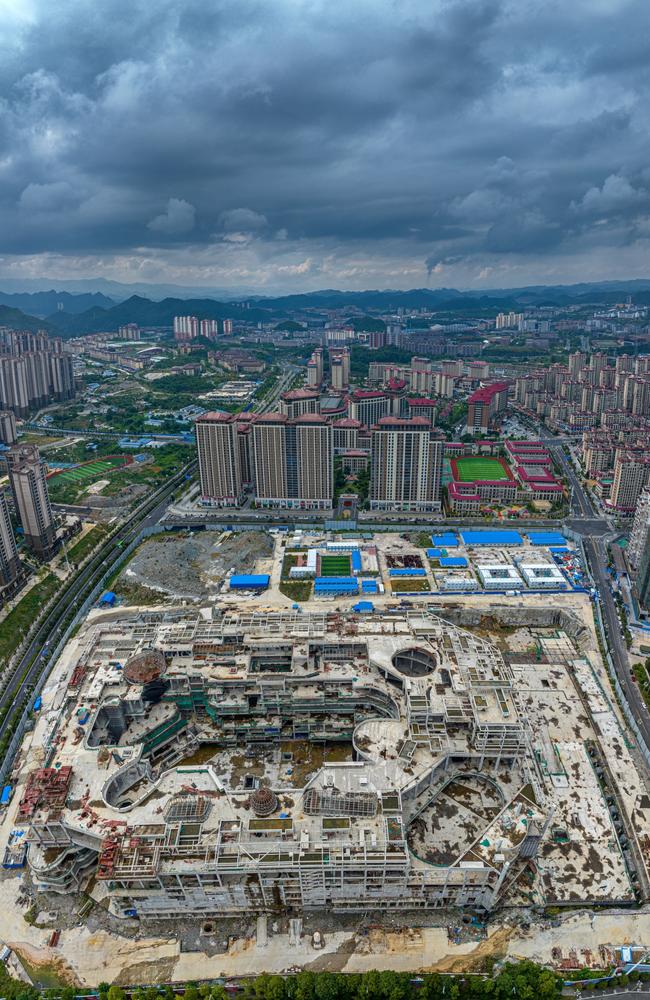 A mammoth unfinished city project in Guiyang, in Guizhou, China. Picture: Bill Wei/Shutterstock