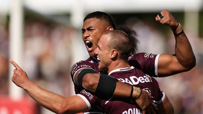 The Sea Eagles were brutal in defence and ruthless with their attack. Picture: Getty Images,