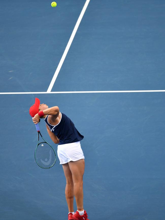 Ash Barty during the final. Picture: AAP