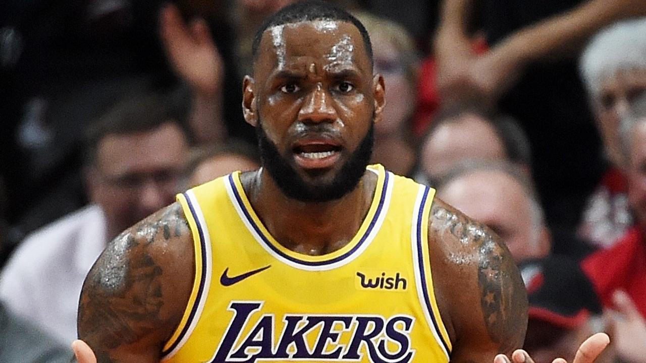 LeBron James tastes defeat in his first game as a Los Angeles Laker.