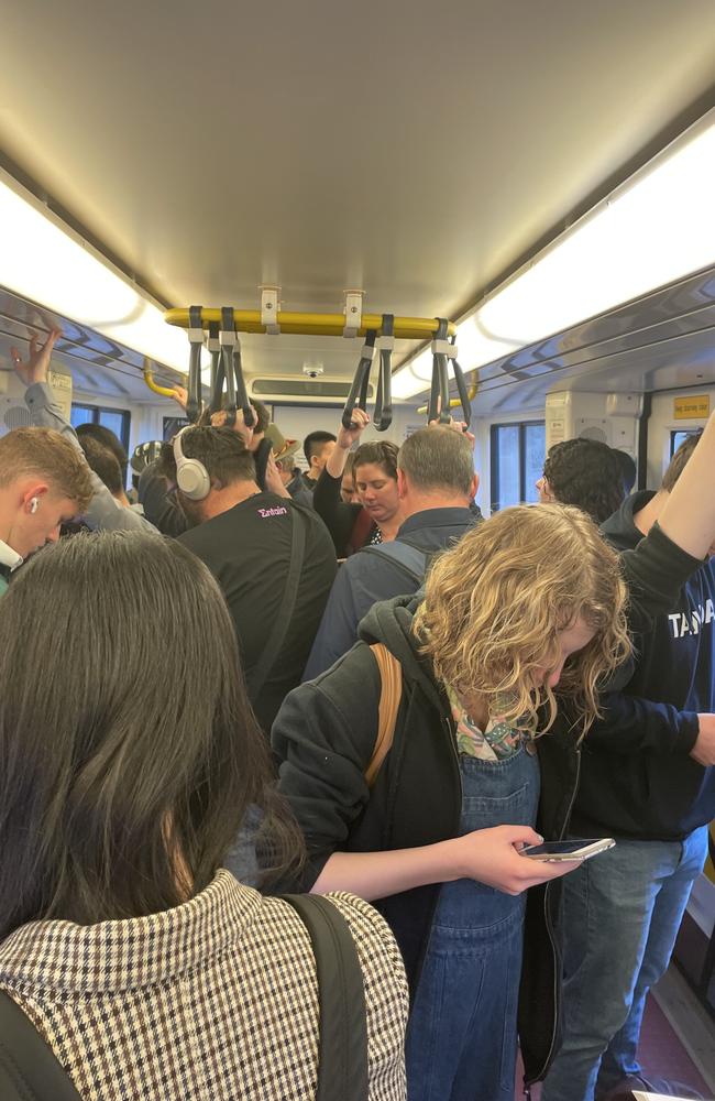 Standing shoulder to shoulder has become the new norm for many Brisbane train commuters twice a day for the past two months.