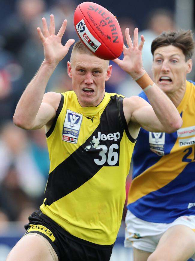 Callum Moore in action during the VFL grand final. Picture: Michael Klein