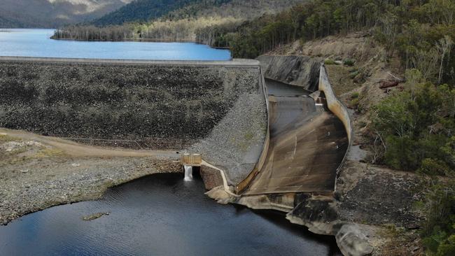 Qld Hydro are in the exploratory phase of transforming Borumba Dam into a pumped hydro powerhouse. Borumba Dam, Saturday August 5, 2023. Picture: Christine Schindler