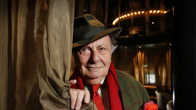 Barry Humphries made fun of LGBT people as he defended his brand of comedy. Picture: David Caird