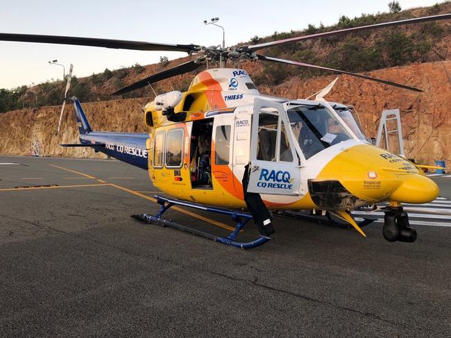 RACQ CQ Rescue helicopter rural bush mission. Generic.