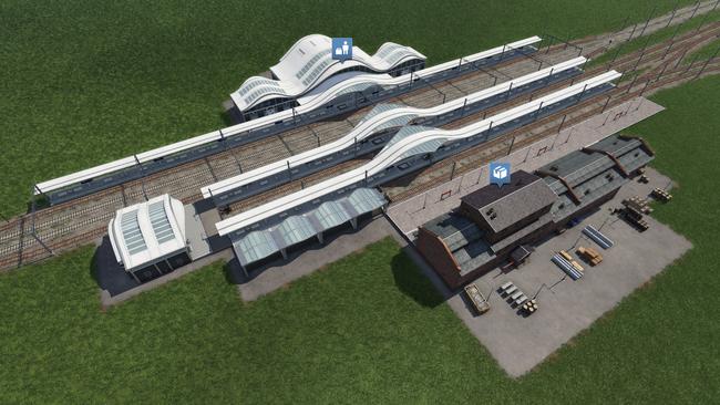 Railway stations and the like will be modular, allowing players to add new features or capabilities as required.