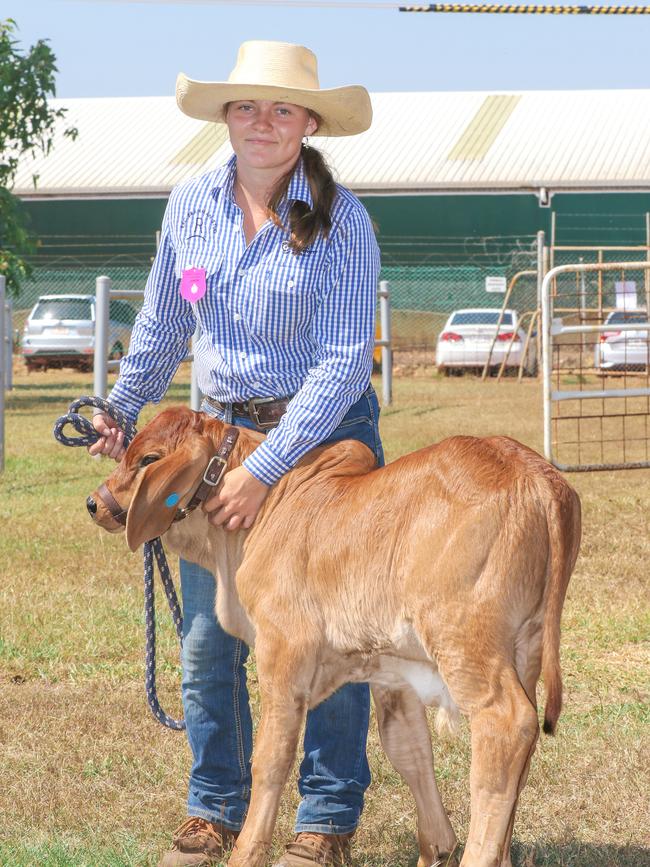 Bianca gamble 16 enjoying day 2 of the Royal Darwin Show. Picture: Glenn Campbell