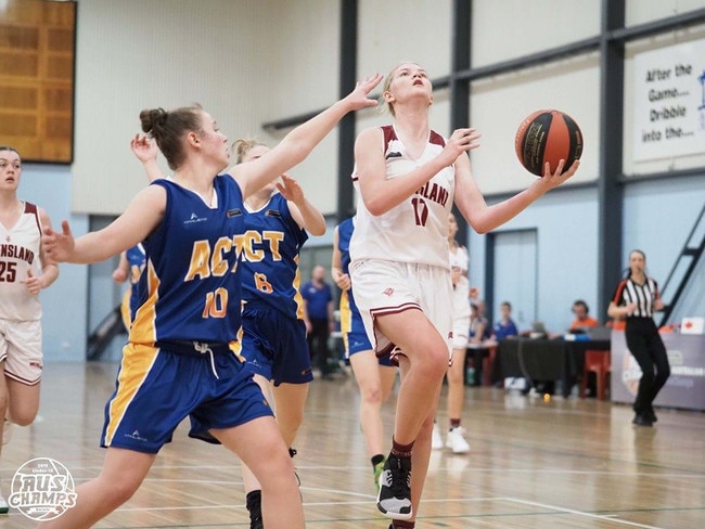 Gold Coast basketball junior Jess Petrie. Picture: SUPPLIED