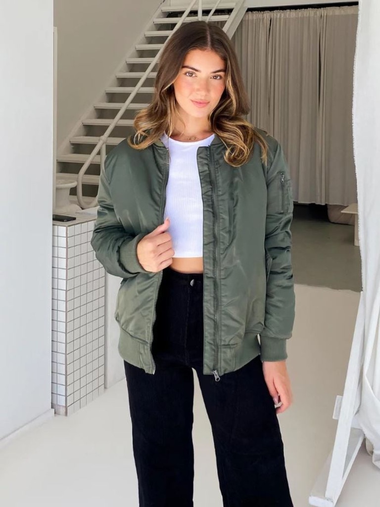 Dazie Army Brat Bomber Jacket. Picture: THE ICONIC.