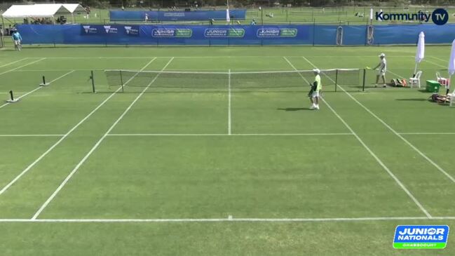 Replay: Australian Junior Grasscourt Championships Day 1 - Tommy Camus (ACT) [1] v Ryan Bolger (QLD) - Under-12 Boys Singles