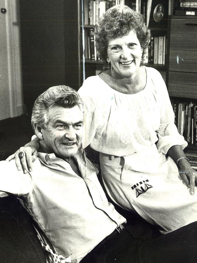 Bob and Hazel Hawke in February, 1983. Picture: Colin Stuckey