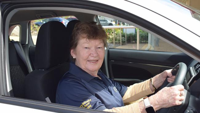 Jenny Hilcher first took on the role of transport driver when the service started in 2011 in Rockhampton. Picture: Aden Stokes