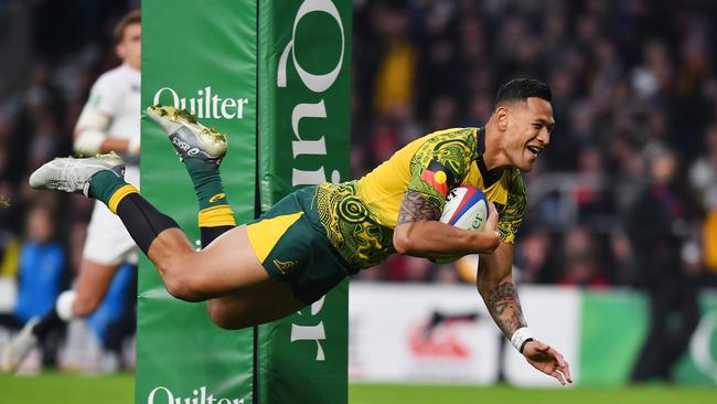 Israel Folau will fight for his future on May the 4th. Picture: AFP