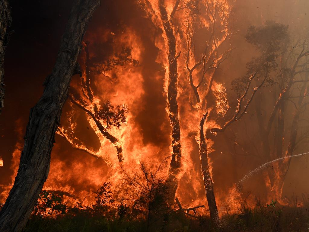 Firefighters are battling blazes in Queensland on Saturday night.