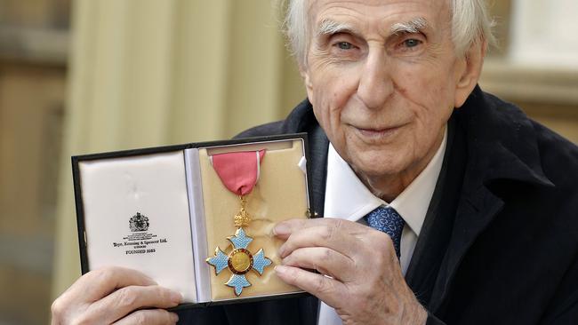 ‘The most enchanting of writers’: Michael Bond with his CBE in 2015.