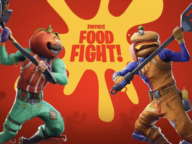 Fortnite has pitted Durr-Burger and Pizza Pit against each other. Picture: Fortnite