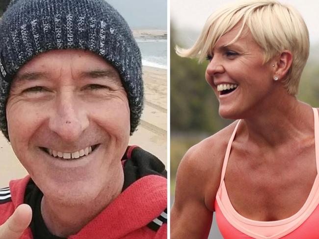 Andrea Skews walking 475 km after friend Damian Brown dies of bowel cancer.