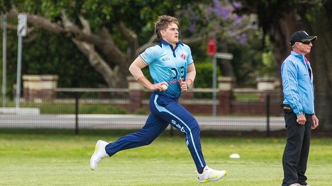 Young bowler Aidan Cahill is a talent of the future. Pic: Supplied