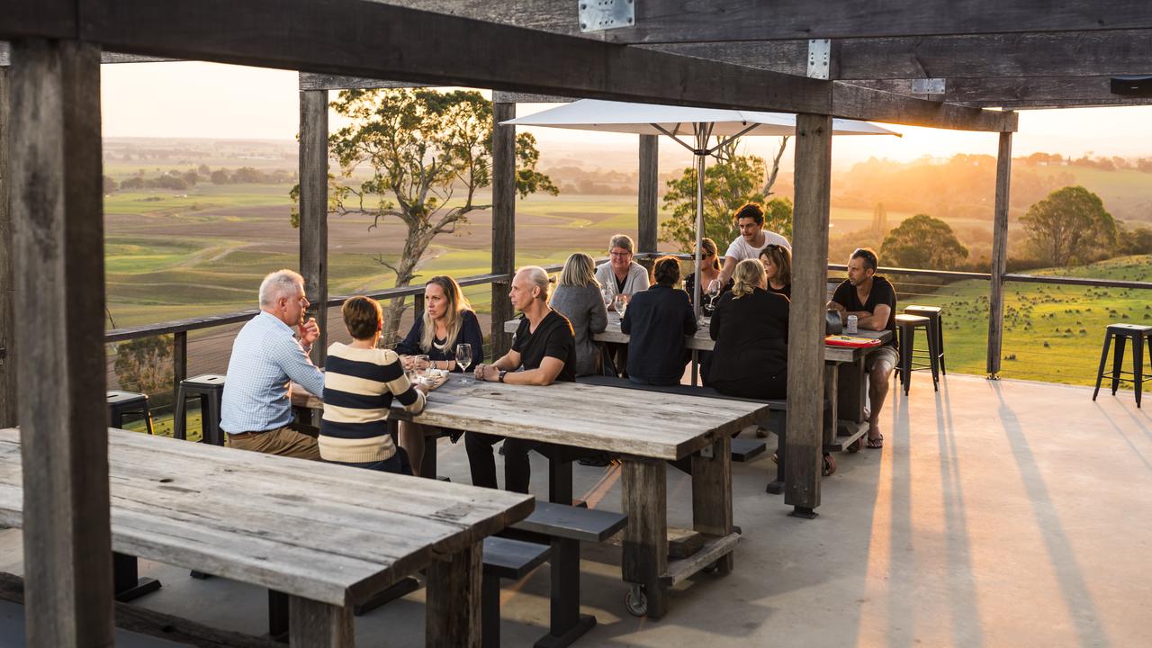 Lightfoot & Sons Cellar Door overlooks Bairnsdale's Mitchell River flats. Picture: Destination Gippsland