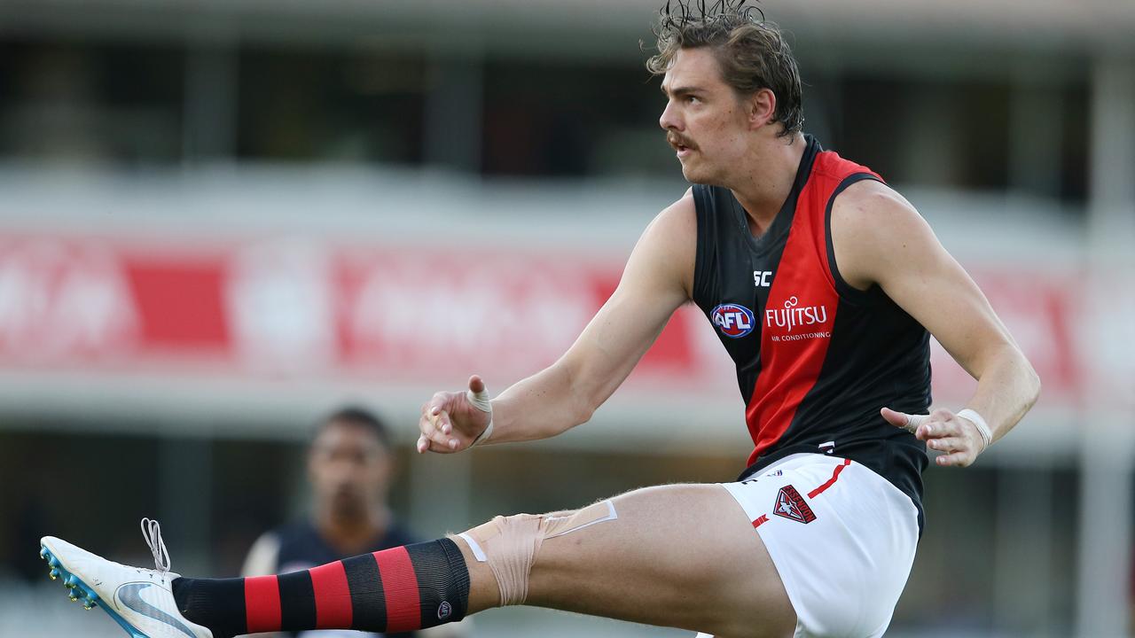 Daniher needs a harder edge to his game to take his footy to the next level, for his sake and for Essendon’s. Picture: Michael Klein