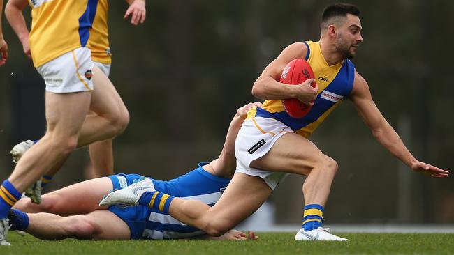 Michael Gibbons won the J.J Liston Trophy as the best player in the VFL last year.