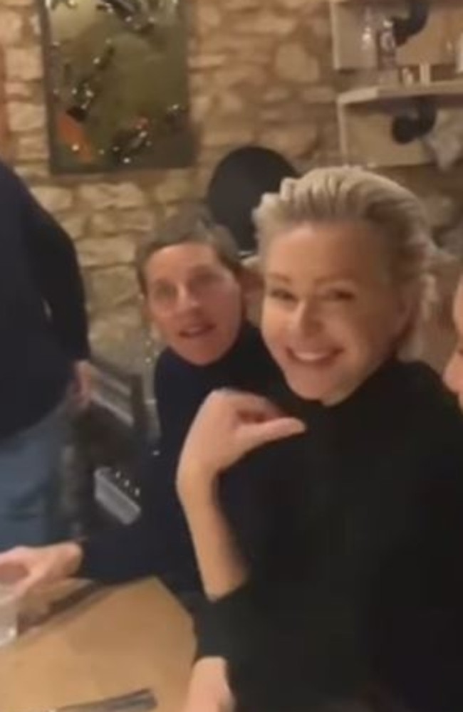 Ellen DeGeneres and Portia de Rossi were spotted in the UK for first time since the big move, enjoying drinks with friends at a local pub.