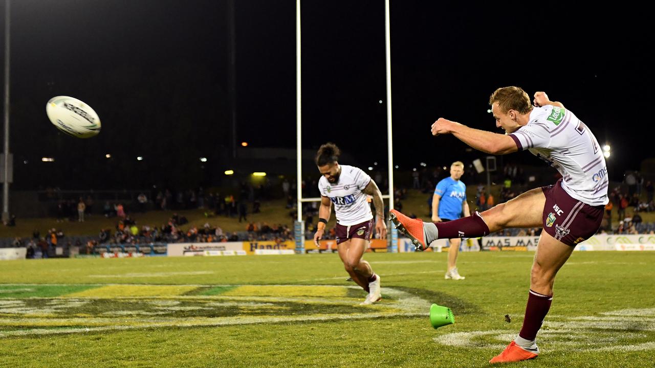 Daly Cherry-Evans had a strong year with the boot in 2018. (AAP Image/Dean Lewins) 