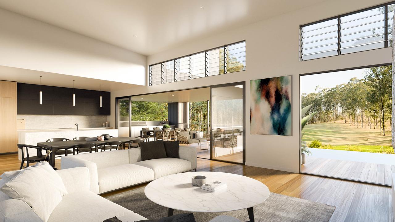 She said the design of the house had been an “involved process”, with the tennis champ working alongside the new estate’s in-house professionals. Picture: Brookwater