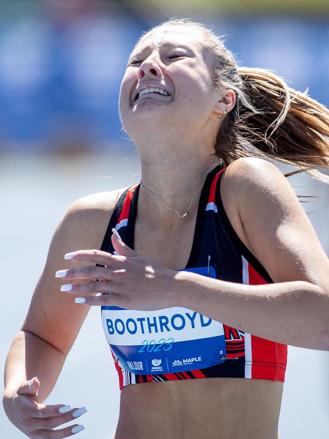 Ivy Boothroyd after her win. Picture: Julian Andrews