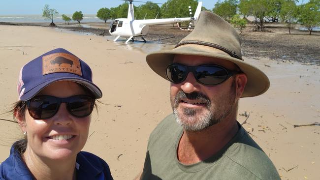 Shannon and Andrew Pope at Dundee Beach.