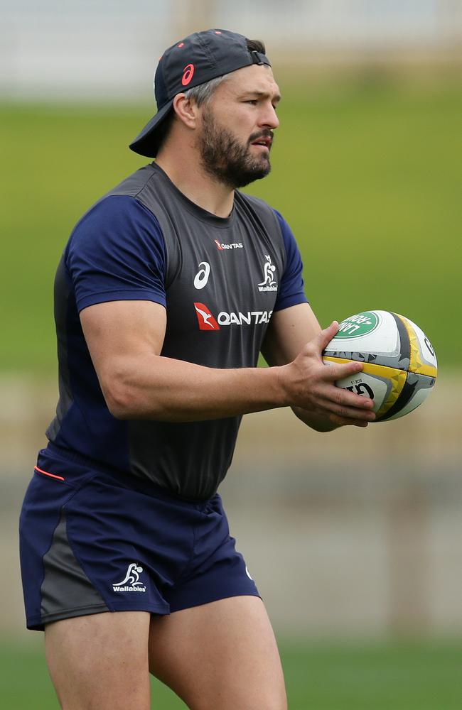 Adam Ashley-Cooper of the Wallabies during an Australian Wallabies training session. Picture: Getty