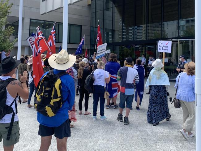 Convoy to Canberra protesters front court