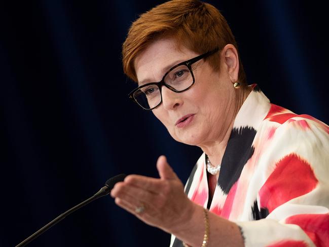 Foreign Minister Marise Payne. Picture; AFP.