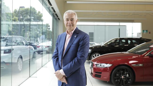 AP Eagers CEO Martin Ward in a showroom. Eagers Automotive has lost more than $30m. Picture: Mark Cranitch