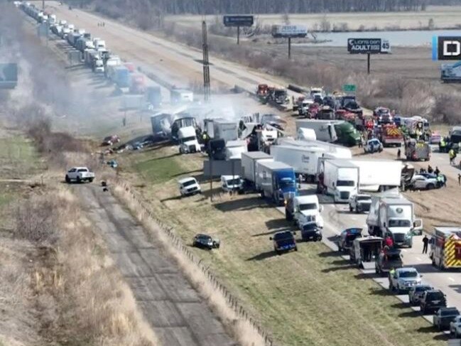 50 cars in massive highway crash