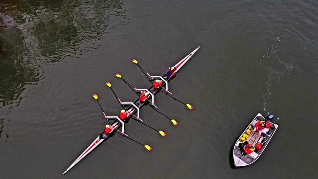 Birds eye view - Stuartholme preparing on the Brisbane River.