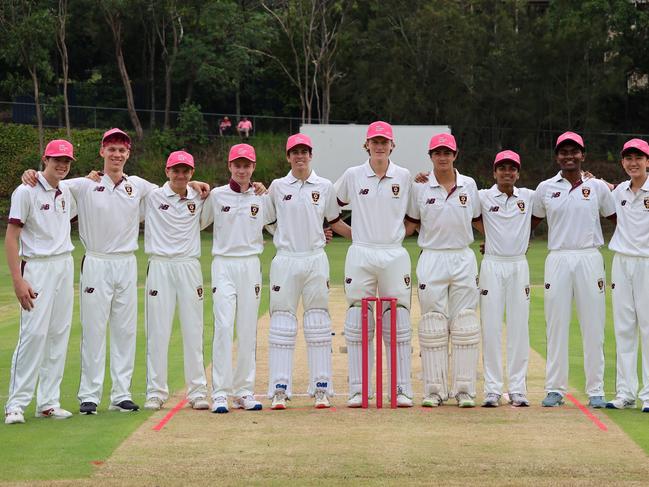 AIC First XI round 4 included St Peters Pink Stumps celebration