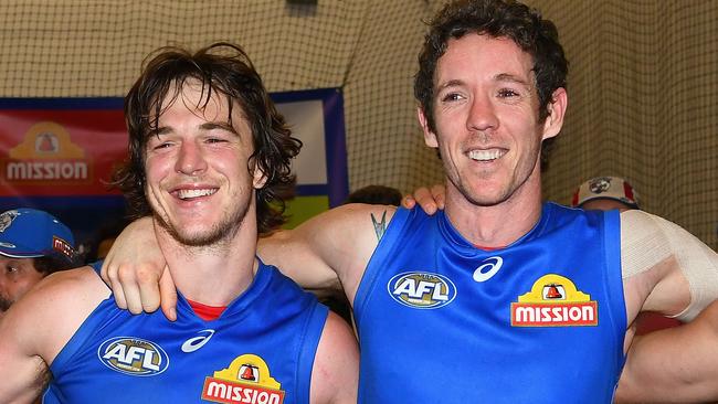 Picken with former skipper Robert Murphy. Pic: Getty Images