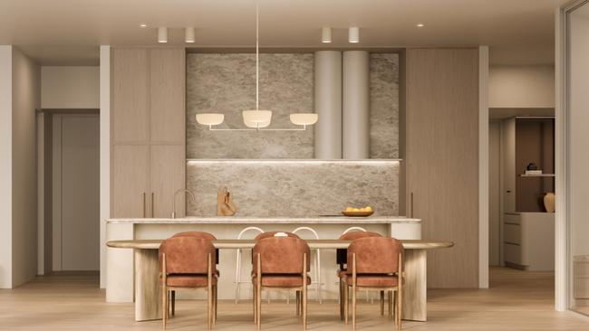 Concept image of the penthouse apartment in The Esmond. Picture: SMFA Architects
